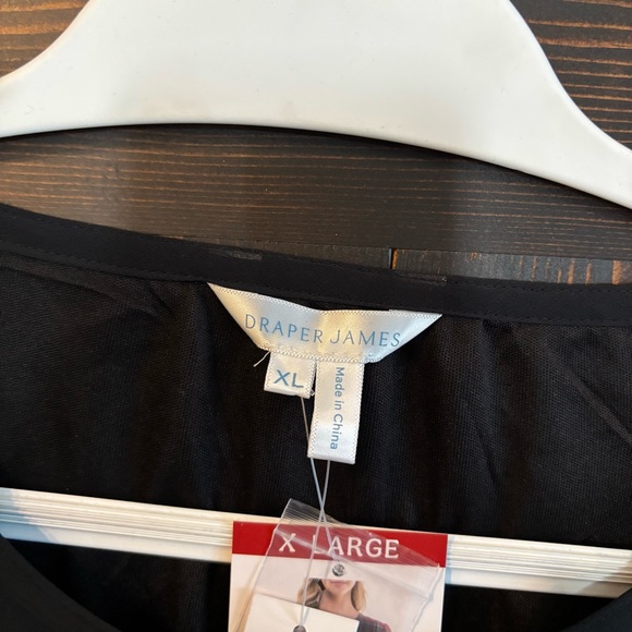 NWT Draper James Black Tie Neck Flounce Shift Long Sleeve Dress XL - Picture 9 of 11